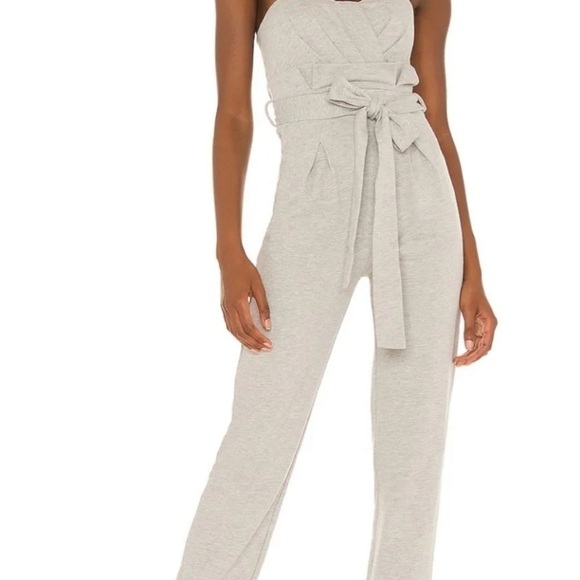 NWOT Michael Costello × REVOLVE | Helen Jumpsuit in Heather Grey - Picture 7 of 7